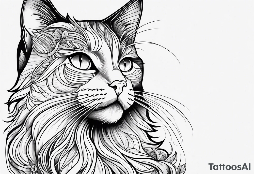 Black Cat tattoo idea