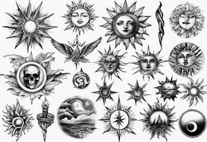 wassermann sonne tattoo idea