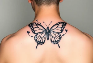 Smoke with butterfly tattoo idea