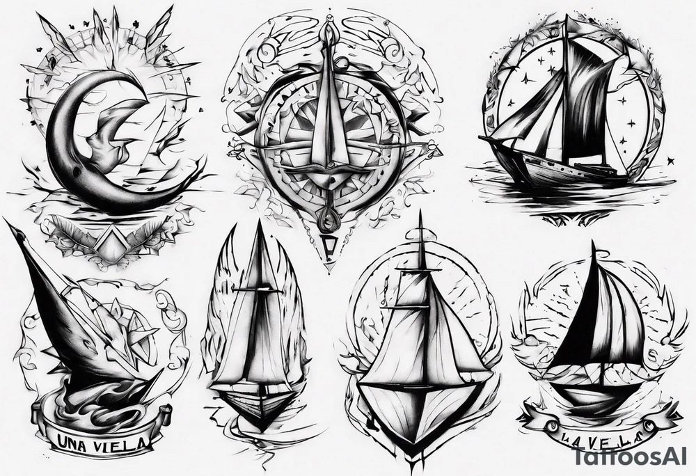 Una vela tattoo idea