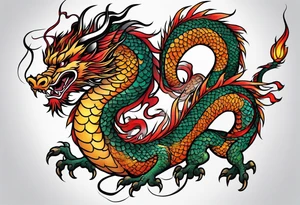 chinese dragon tattoo idea