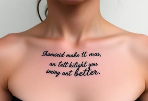 Strength, hard times make you better, becoming the best man you can be, maturing, growth, be confidence, being humble tattoo idea