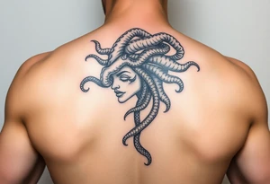 Side profile Medusa tattoo idea