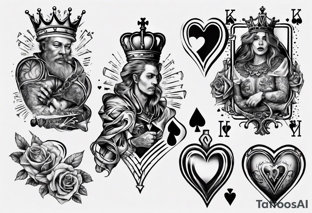 King of hearts tattoo idea