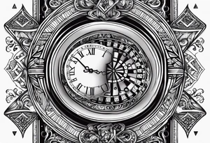 Life is a gamble arm sleeve tattoo idea