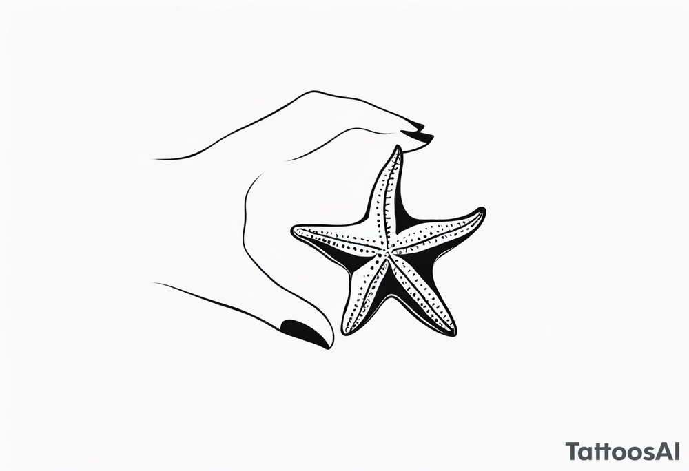 Dainty Shell/starfish wrist tattoo tattoo idea
