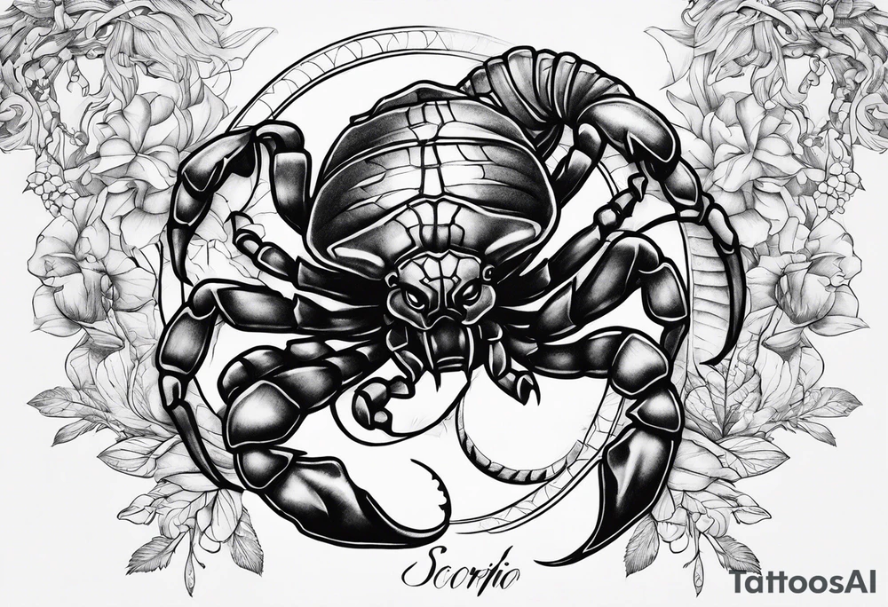 Scorpio tattoo idea