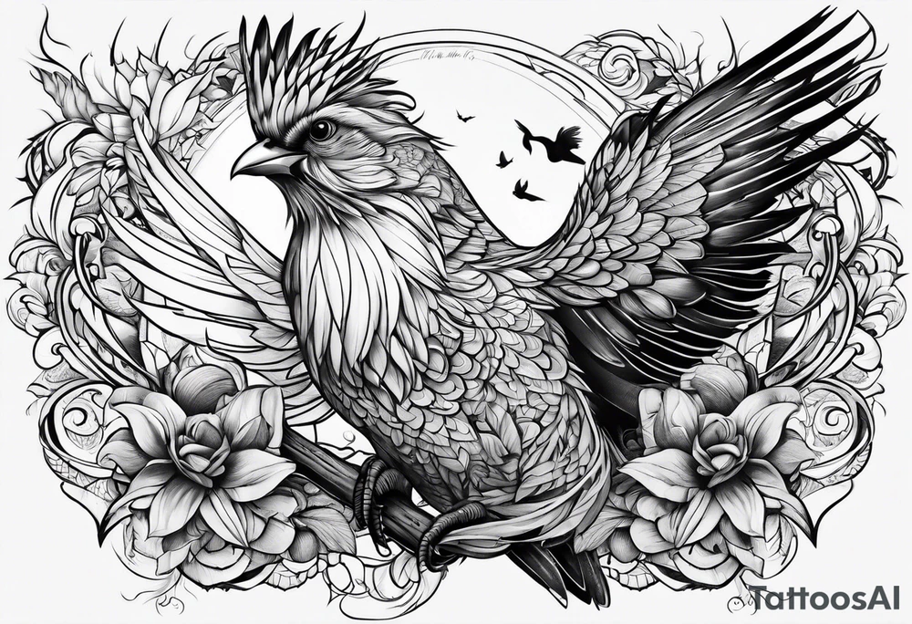 Birdoak tattoo idea