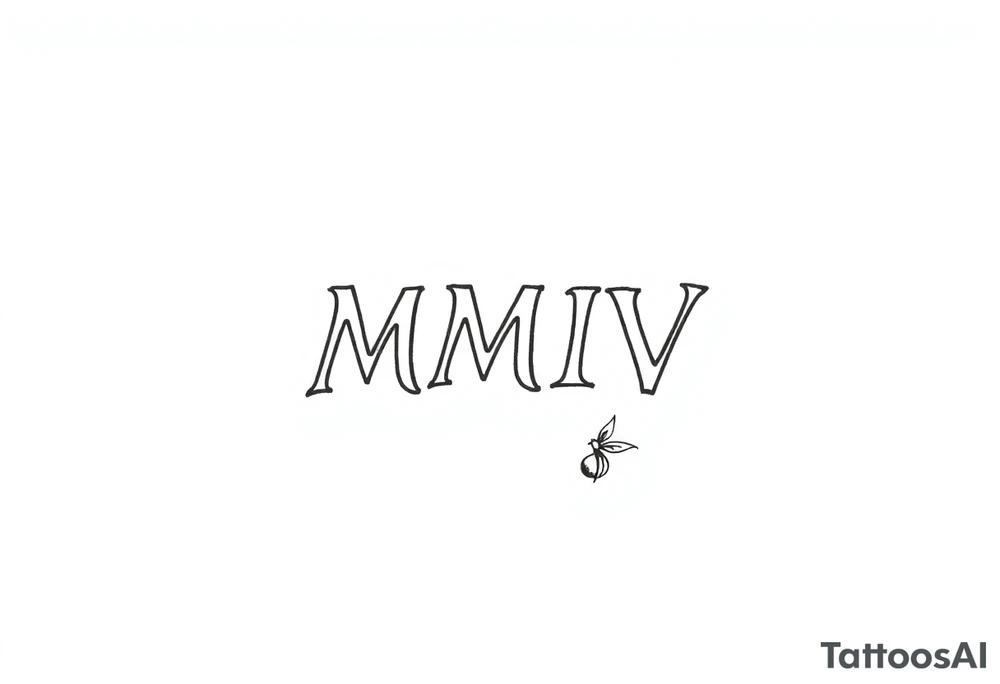 MMIV tattoo idea