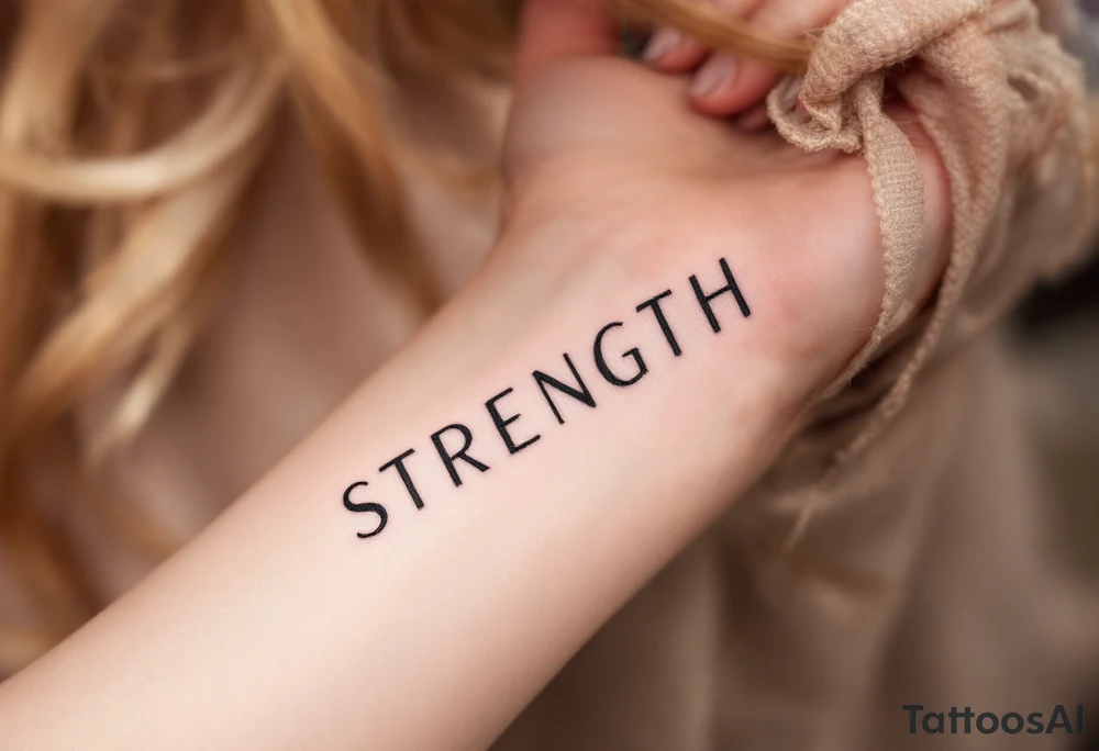 STRENGTH tattoo idea