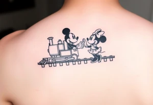 Mickey and Minnie's Runaway Railroad tattoo idea