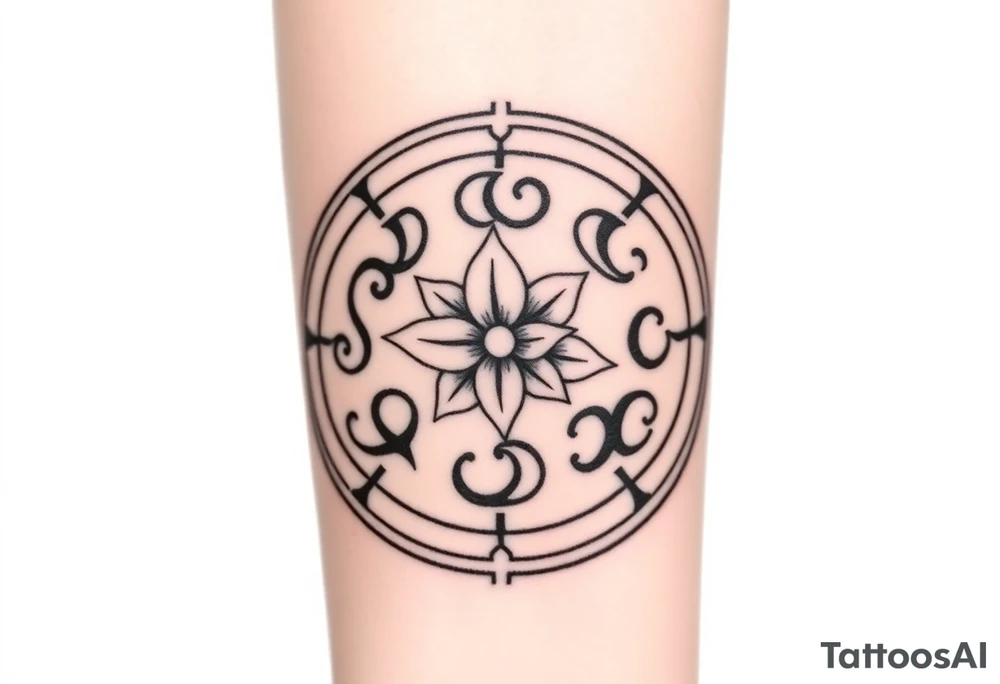 draw a circular design centered on Naruto’s iconic stomach seal—the Eight Trigrams Sealing Style, with its intricate swirls and bold lines.replace the innermost spiral with a cluster of golden lilies (Bosnian Fleur-de-lis), a symbol from the Bosnian coat of arms. These lilies could bloom outward, their petals subtly blending into the seal’s radiating lines.
Surrounding the seal, you could incorporate a faint, weathered outline of the Stari Most (Old Bridge) in Mostar, its arch curving protectively around the design. tattoo idea