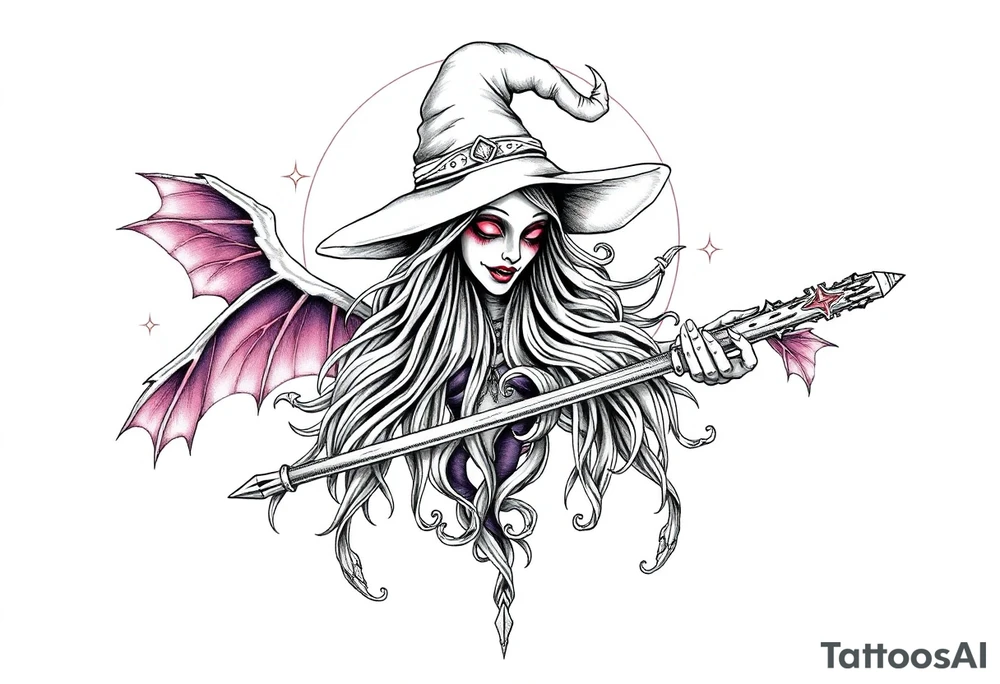 Witch tattoo idea
