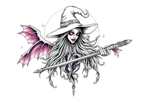 Witch tattoo idea
