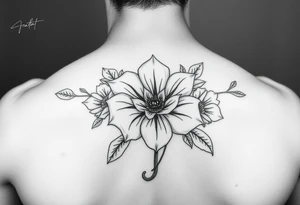 January December july birth Flower tattoo idea