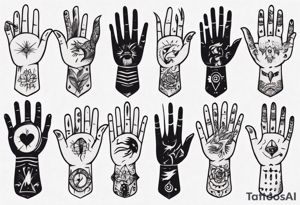 talking hand tattoo idea