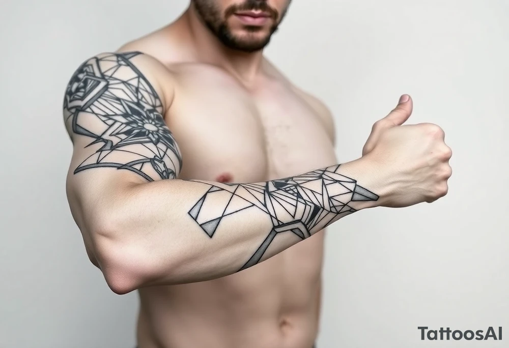 bold line kukka tattoo idea