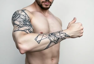 bold line kukka tattoo idea