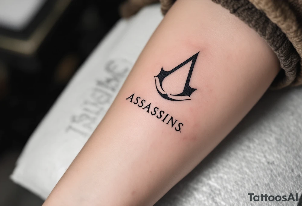 Assassins creed logo tattoo idea