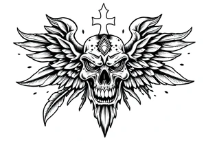 American heritage, with Christian traditions tattoo idea