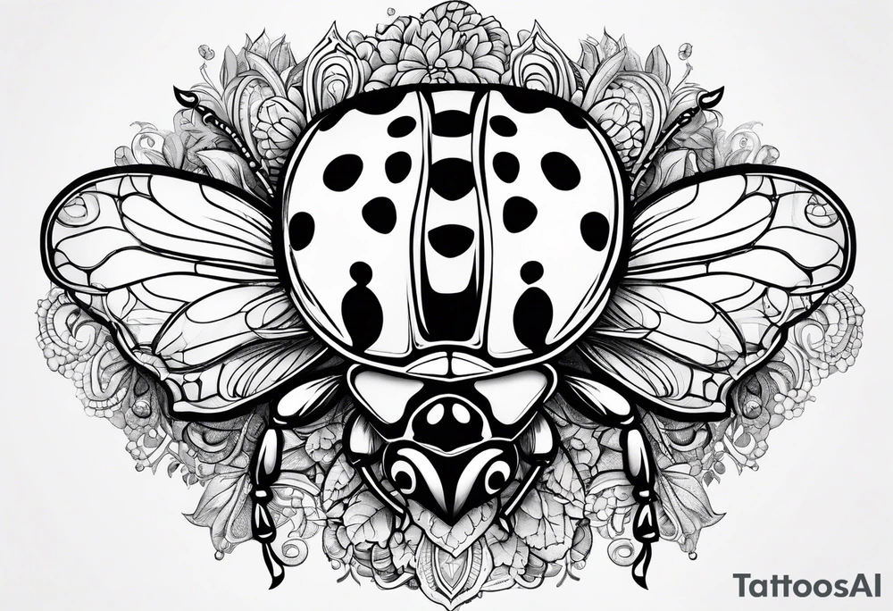 lady bug tattoo idea
