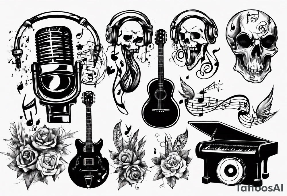 music tattoo idea