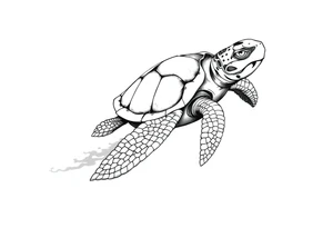 Turtle tattoo idea