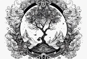 Above and below no one tattoo idea