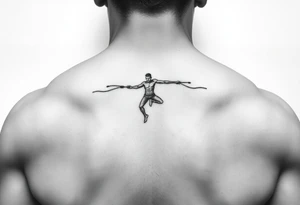 man jumping rope tattoo tattoo idea
