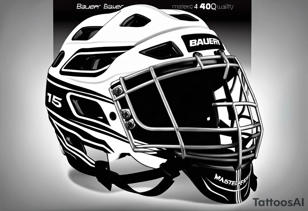 Bauer 4500 hockey helmet with number 15 on it tattoo idea
