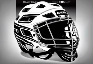Bauer 4500 hockey helmet with number 15 on it tattoo idea