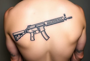 ak 47 and a uzi tattoo idea