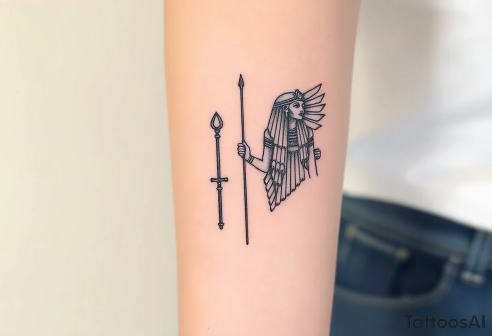 Egyptian goddesses tattoo idea