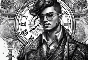 Time traveller tattoo idea