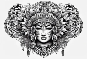 mayan sleeve tattoo idea