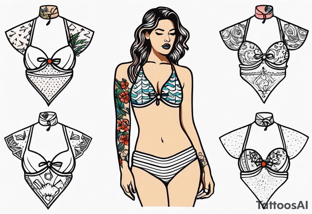 Bikini tattoo idea
