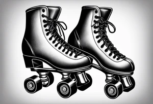 Rollerskates tattoo idea