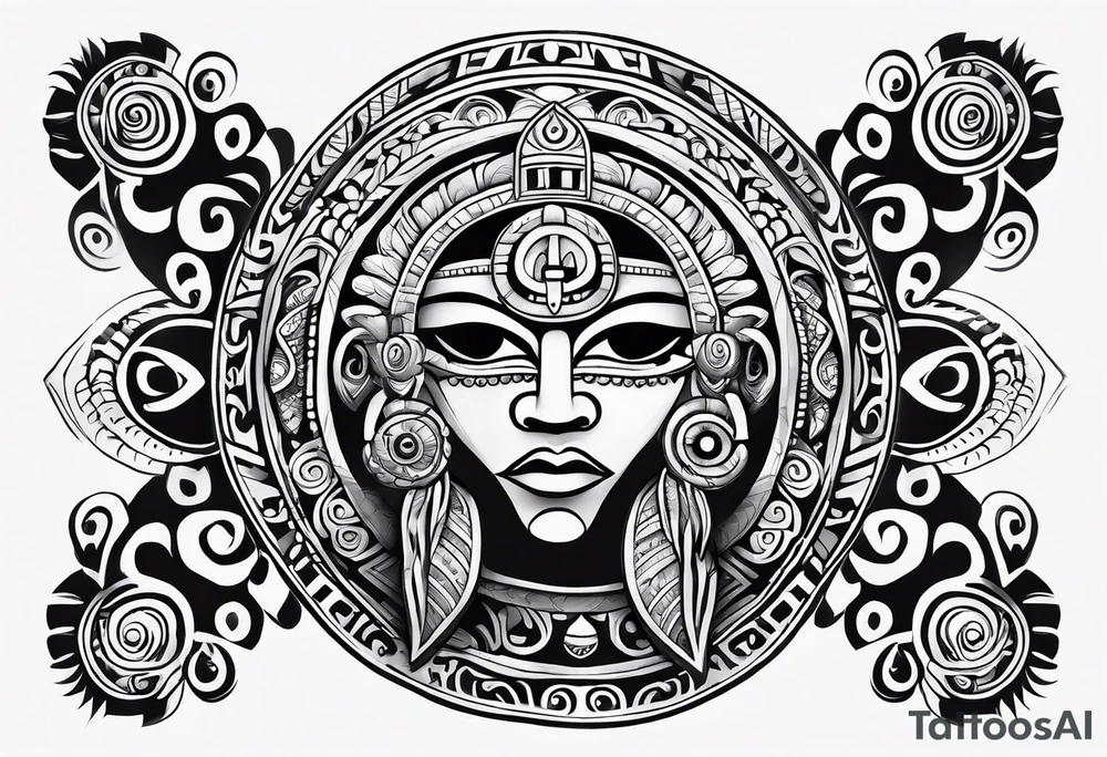 Taino tribal tattoo idea