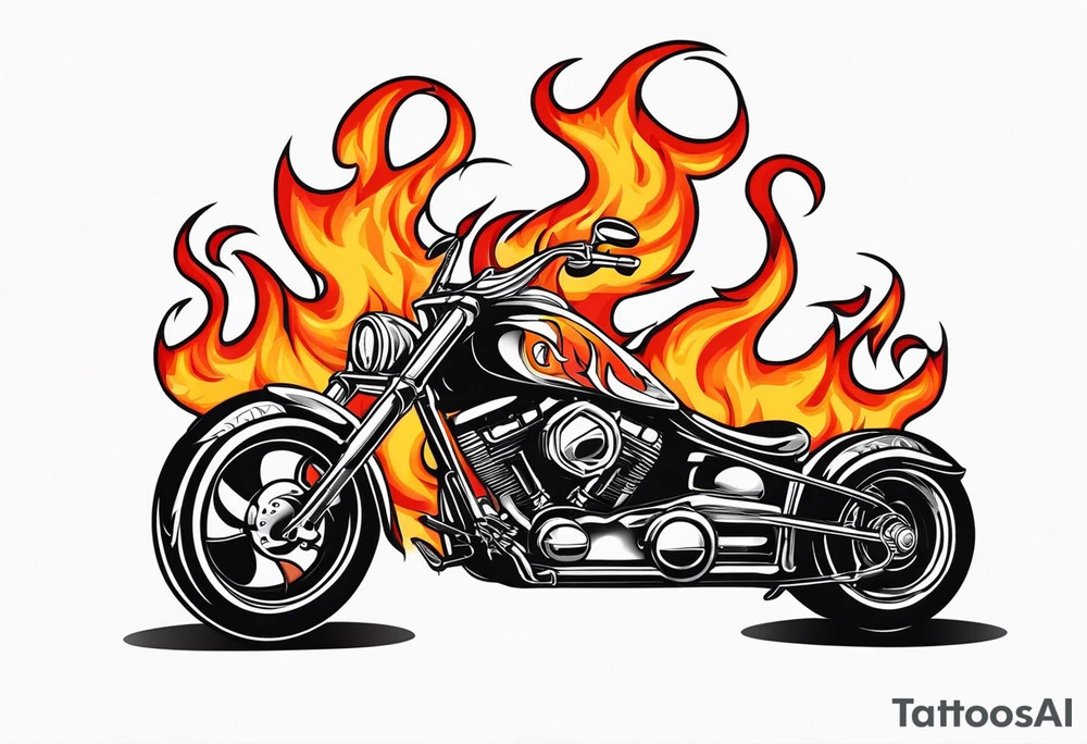 CHOPPER flame letter font with smoke background tattoo idea CHOPPER flame letter font with smoke background tattoo idea
