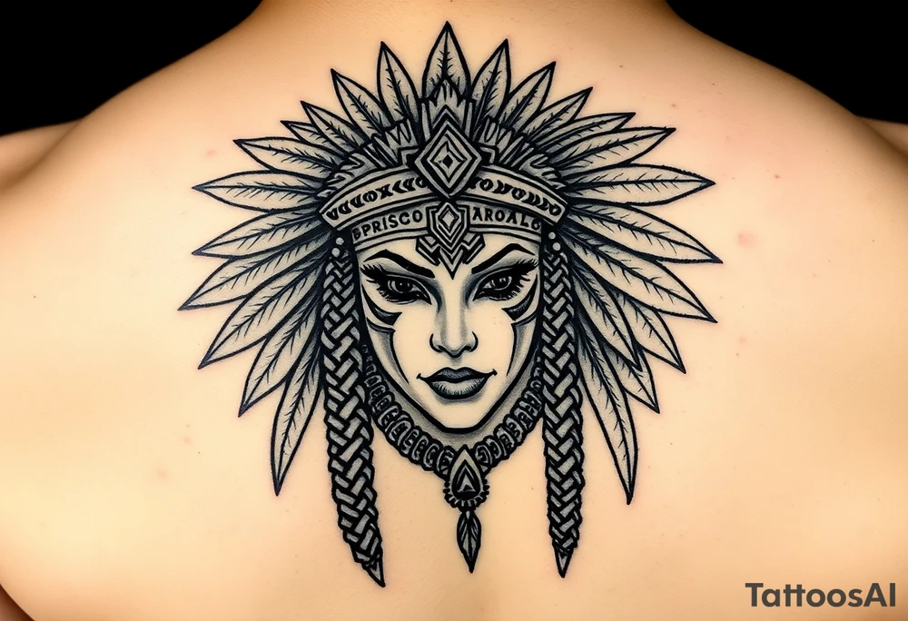 Aztec princess tattoo idea