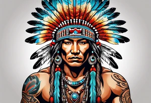 Cherokee Indian for male tattoo idea