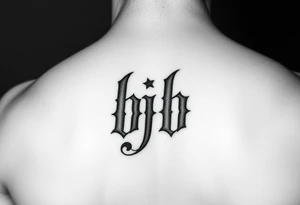 Initials bjb tattoo idea
