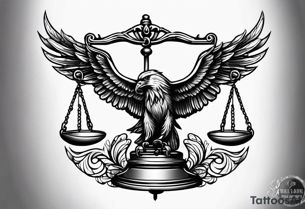 scales of justice tattoo idea