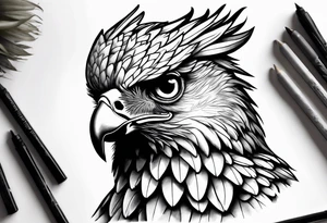 harpy eagle tattoo idea