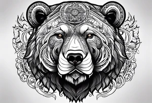 Touro
Urso 
Mercados financeiros tattoo idea