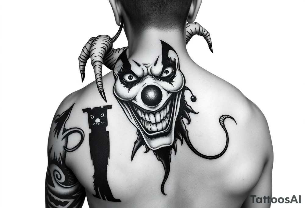 Yum yum bedlam from Insane clown posse
 Colorful full arm sleeve tattoo desgin women tattoo idea