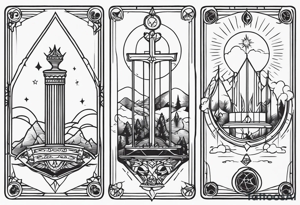 Tarot Card tattoo idea