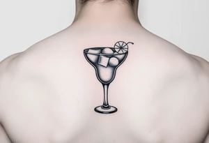 A small margarita tattoo from the song Bella by the red hot chilli peppers. The line in the song goes “margarita gonna be my master” tattoo idea