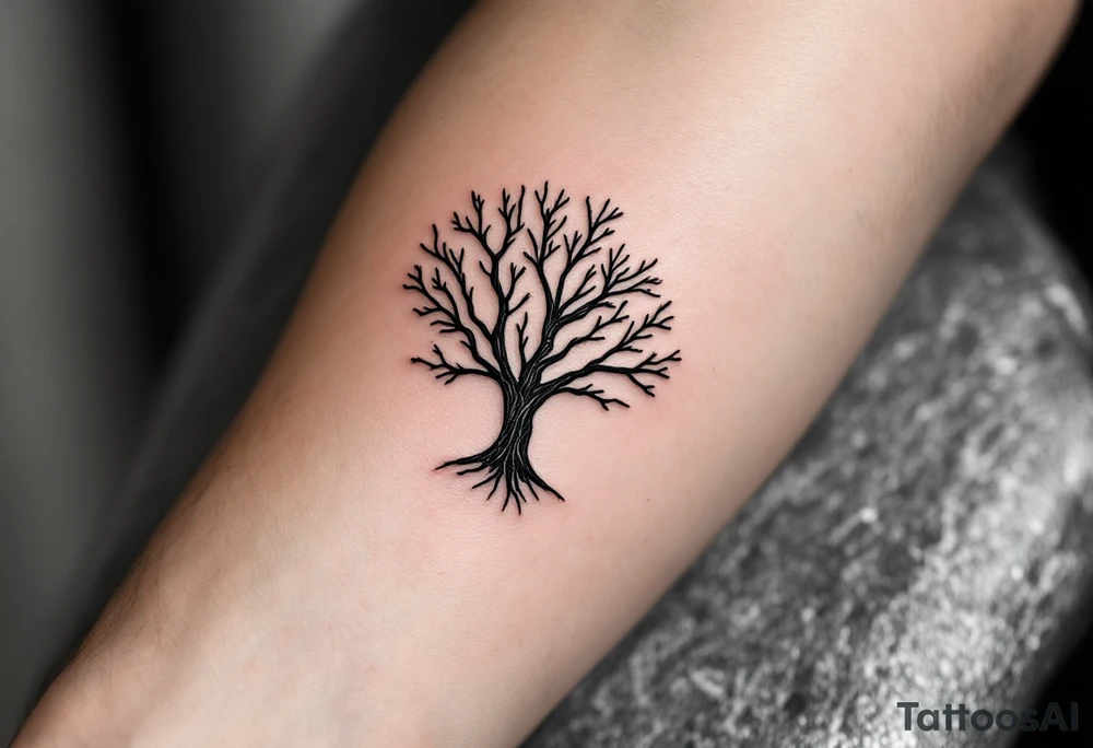 tree tattoo symbolizing order tattoo idea