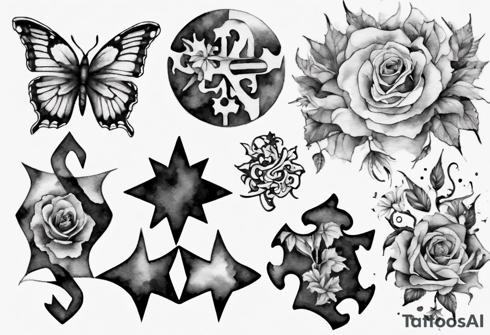 jigsaw puzzle tattoo idea
